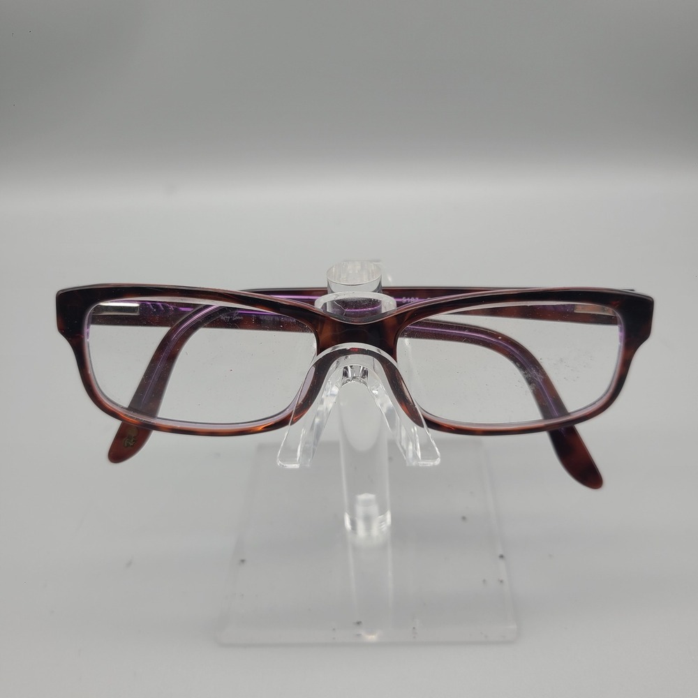 Ray-Ban RB 5187 2442 Tortoise Purple Rectangular Eyeglasses Frames 52-16-140